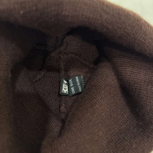 OBEY Propaganda Beanie Chocolate Brown Knit One Size - Picture 5 of 6